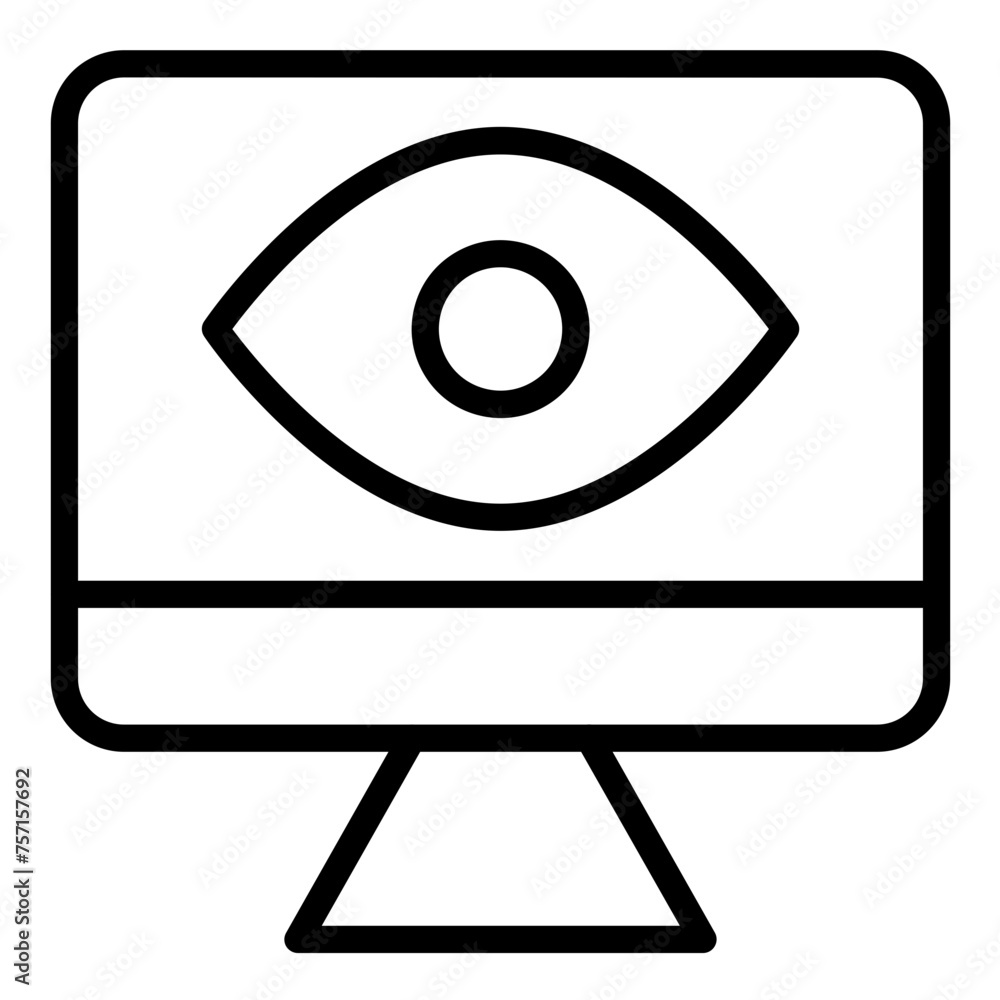 Vector Design Remote Monitoring Icon Style Vector Design Remote Monitoring Icon Style