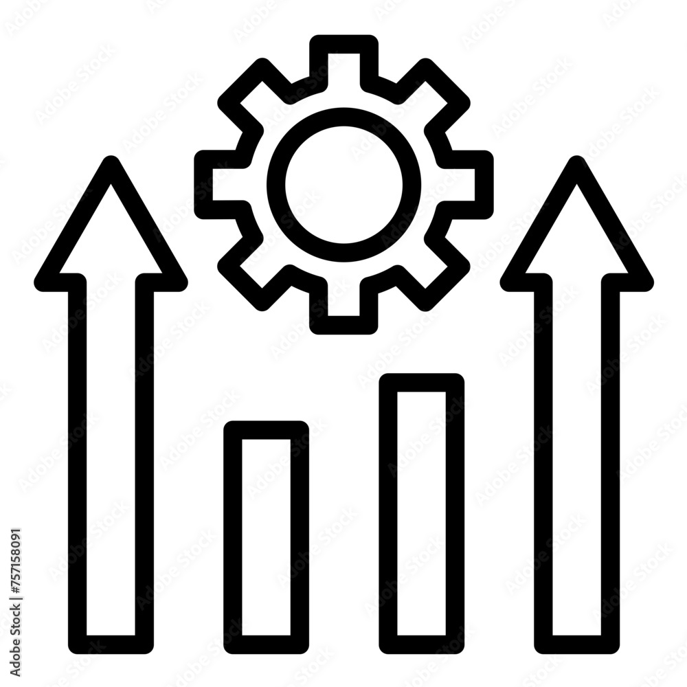 Vector Design Continuous Improvement Icon Style Vector Design Continuous Improvement Icon Style