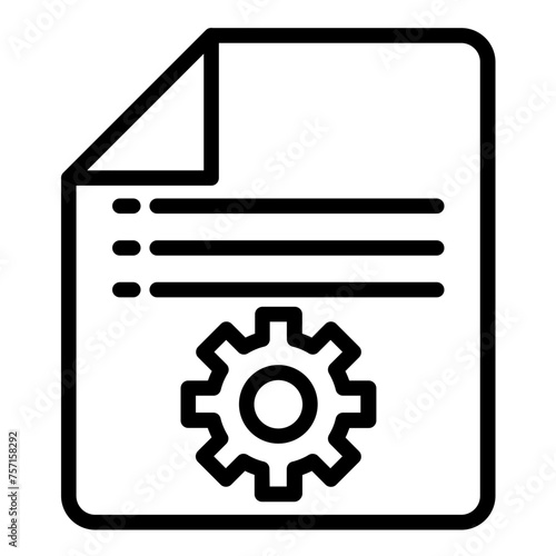 Vector Design Work Instruction Icon Style