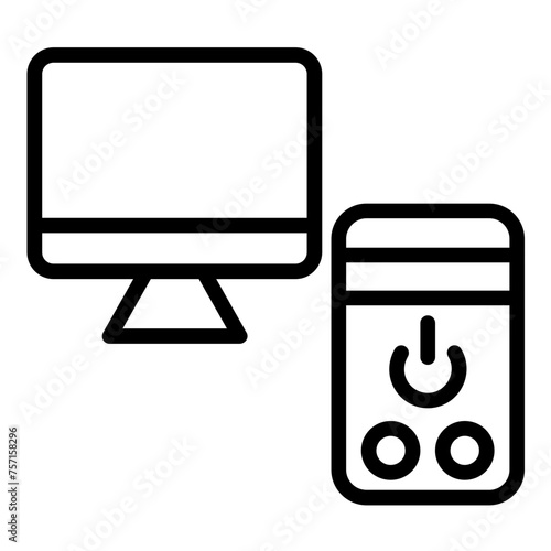 Vector Design Workstation Icon Style