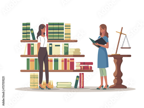  A lawyer provides legal advice to a client navigating complex legal situations and seeking the best course of action. (Legal consultation) 