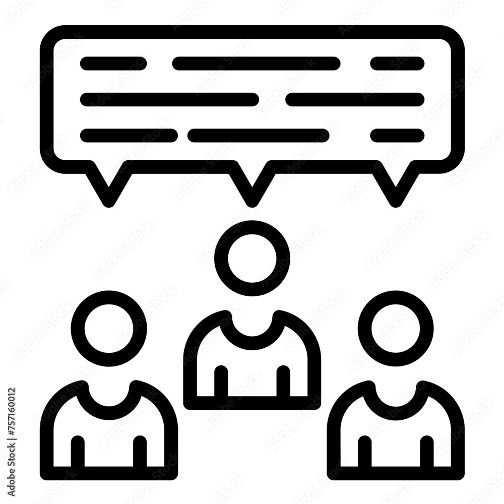 Vector Design Community Engagement Icon Style Vector Design Community Engagement Icon Style