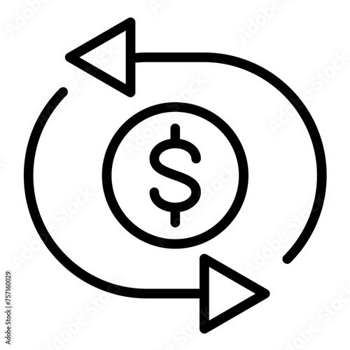 Vector Design Share Buyback Icon Style