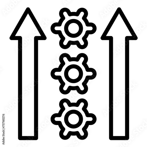 Vector Design Vertical Integration Icon Style