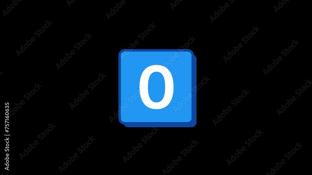 0 Number Animation with transparent background 0 Number Animation with transparent background