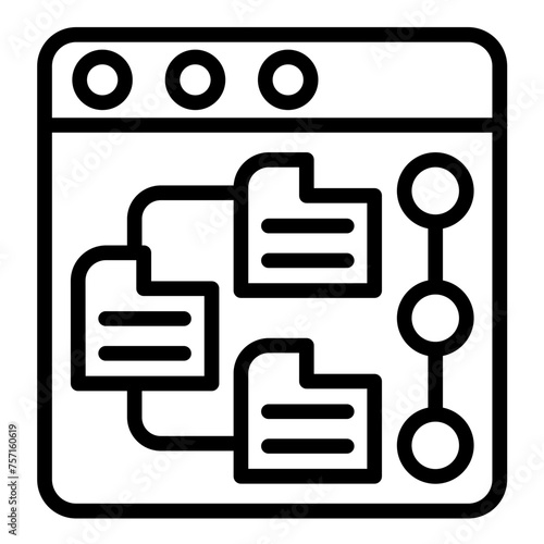 Vector Design Version Control Icon Style