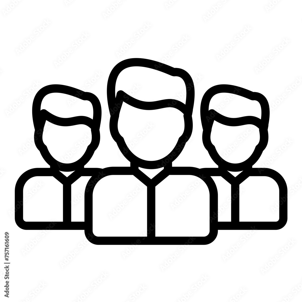 Vector Design Diverse Team Icon Style Vector Design Diverse Team Icon Style