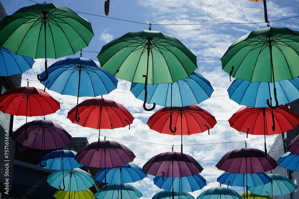 colorful umbrellas