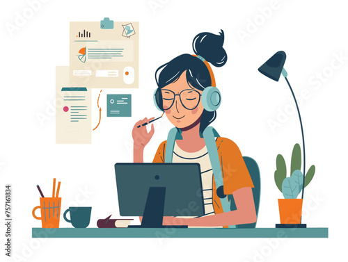  A customer service manager monitors employee performance on calls and chats ensuring quality service and customer satisfaction. (Customer service quality control) 