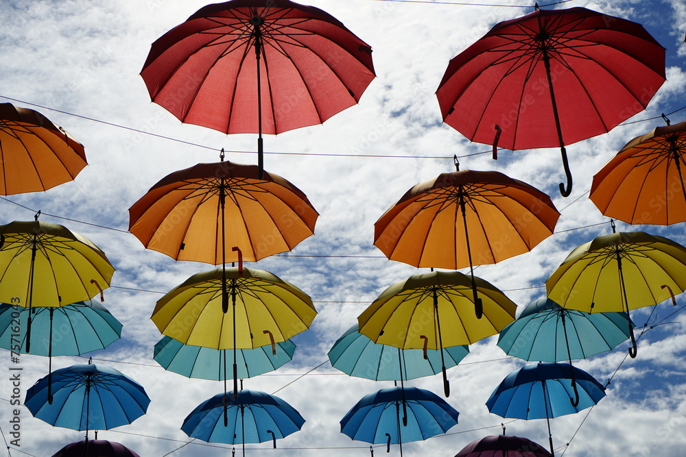 Obraz premium colorful umbrellas
