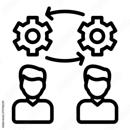 Vector Design Paradigm Shift Icon Style
