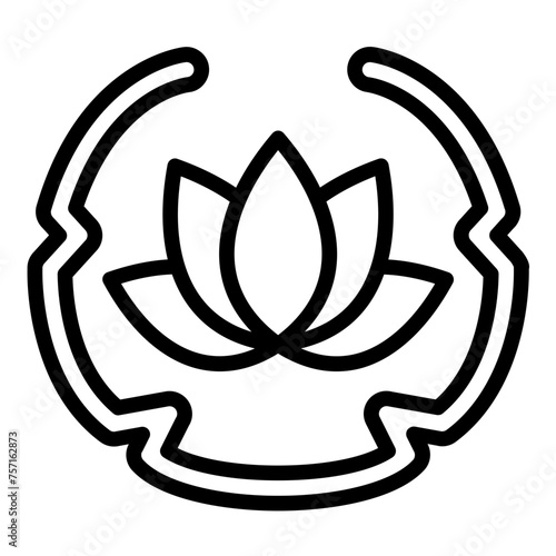 Vector Design Insightful Lotus Icon Style