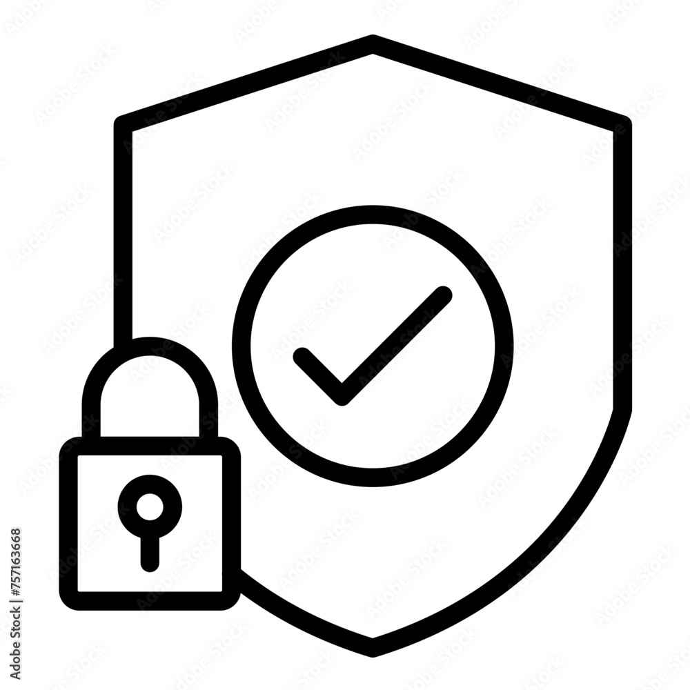 Vector Design Secure Icon Style Vector Design Secure Icon Style