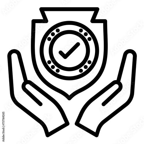 Vector Design Trust Aegis Icon Style