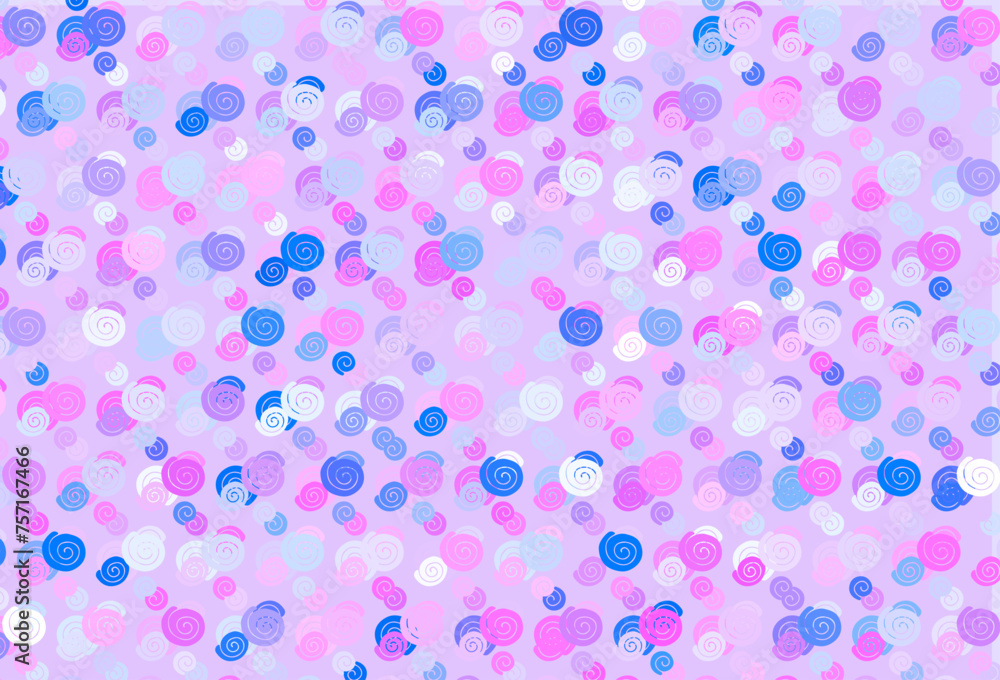 Light Pink, Blue vector pattern with bubble shapes. Light Pink, Blue vector pattern with bubble shapes.