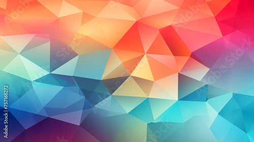 Warm to Cool Geometric Gradient Background