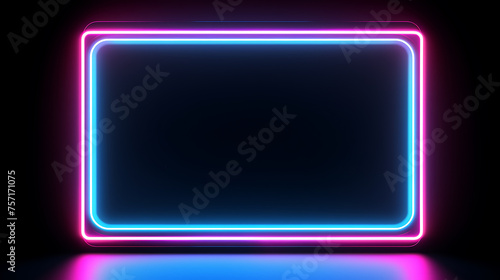 blue glowing sign