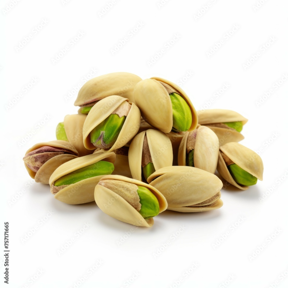 Pistachios isolated on white background Pistachios isolated on white background