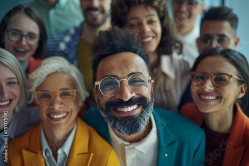 Old and young pride in diversity people, inclusion, and acceptance in the workplace and corporate