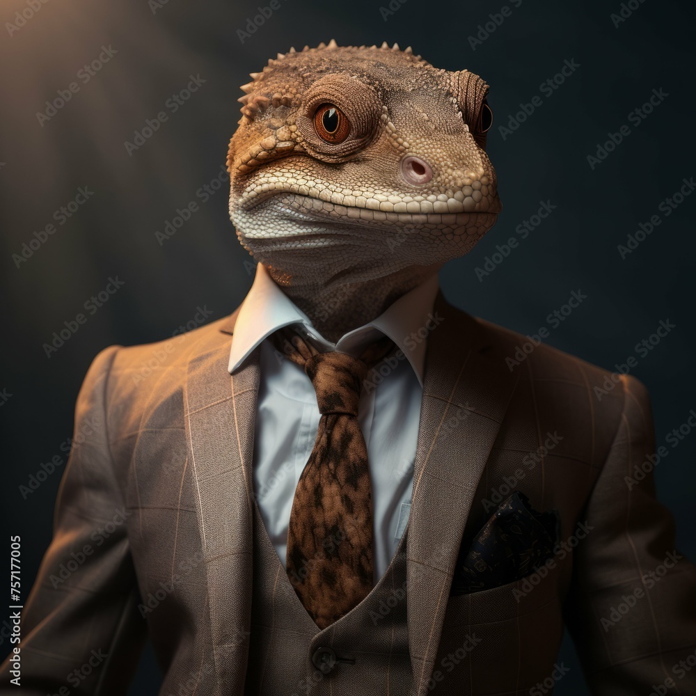 Gecko in a suit Gecko in a suit