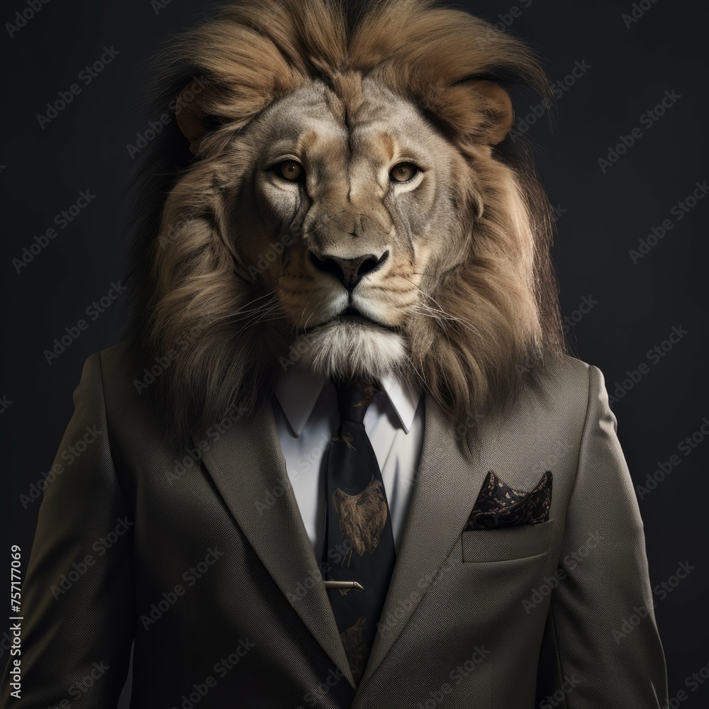 Lion in a suit Lion in a suit