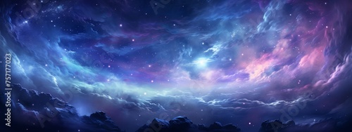 Beauty of deep space. Colorful graphics for background, like water waves, clouds, night sky, universe, galaxy, Planets,, Bright color