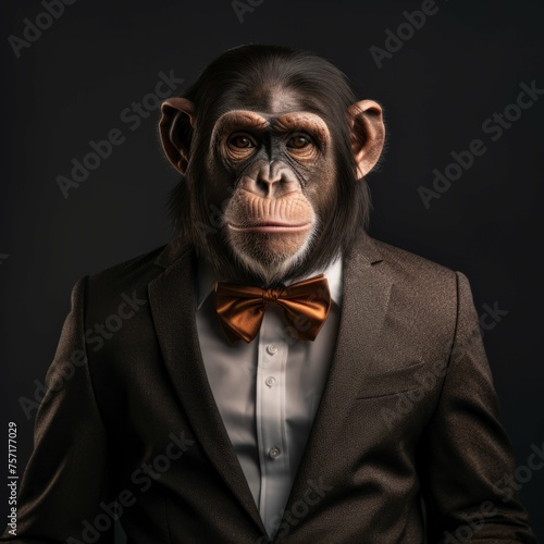 Monkey in a suit
