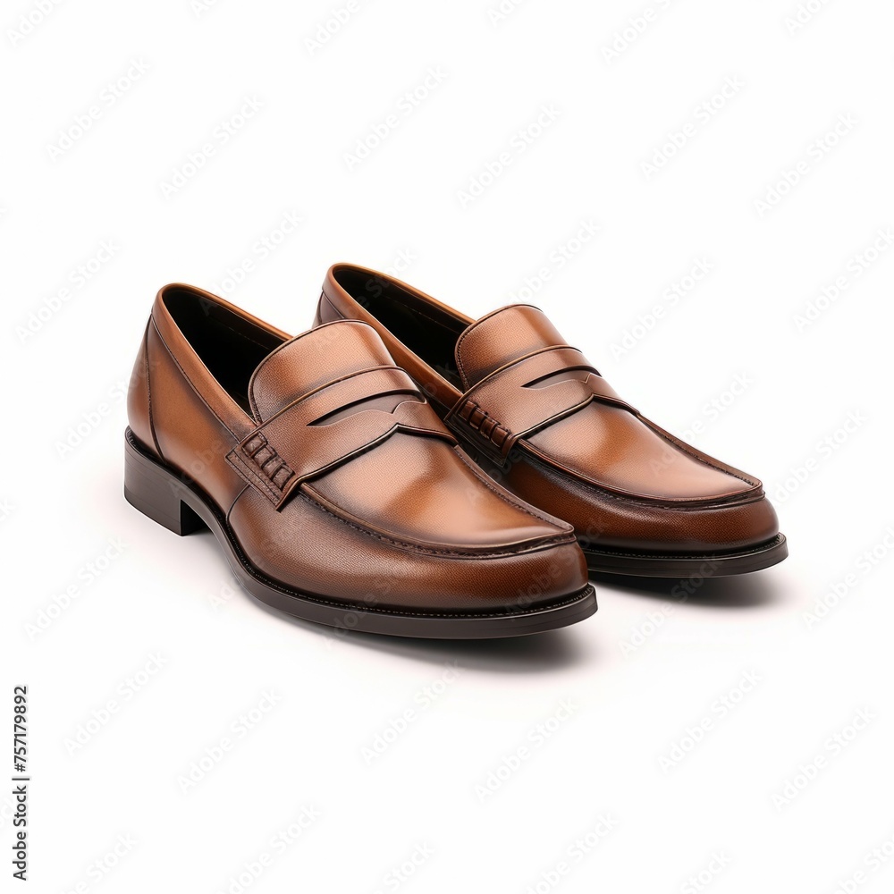 Brown Flats isolated on white background Brown Flats isolated on white background