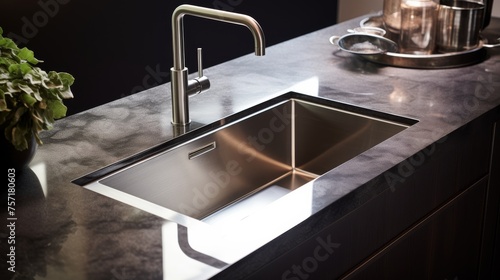 Stylish Stainless Steel Sink with a Chic Look