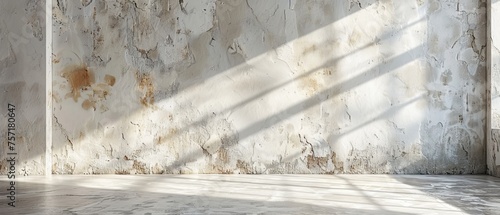 A white wall with an abstract shadow