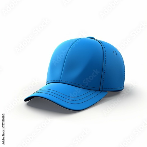 Blue Cap isolated on white background