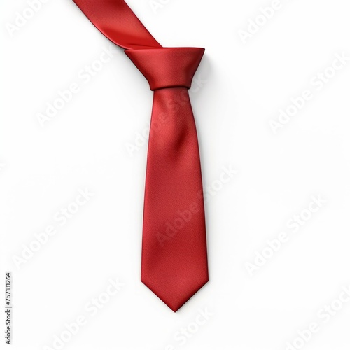 Red Tie isolated on white background