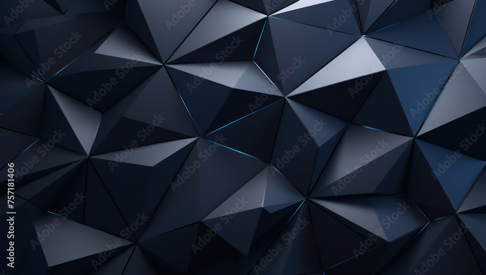 Abstract Geometric Design: Modern Triangle Structure in Futuristic Render Abstract Geometric Design: Modern Triangle Structure in Futuristic Render