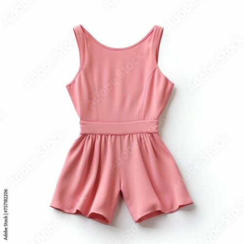 Pink Romper isolated on white background