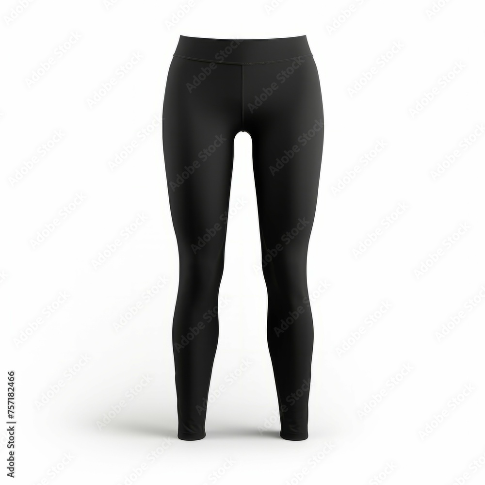 Black Leggings isolated on white background Black Leggings isolated on white background