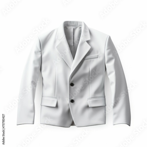 White Jacket isolated on white background