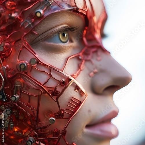 Explore the intricacies of skin layers through a robotic lens photo