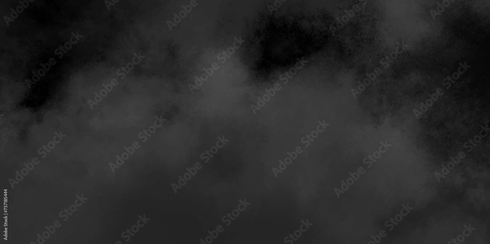  Abstract watercolor background. Dark smoky texture background. White and gray color smoke on black background. Artistic banner,grunge graphic design. Dust explosion on black background.