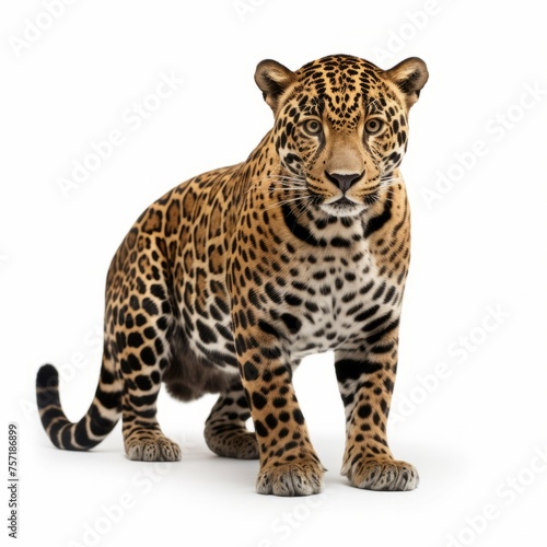 Jaguar isolated on white background