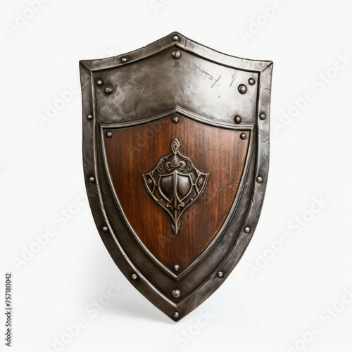 Shield isolated on white background