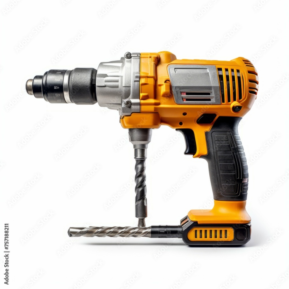 Rotary Hammer from the hardware store, isolated on white background