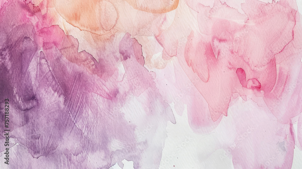 Abstract watercolor pastel stains on white canvas background. Abstract watercolor pastel stains on white canvas background.