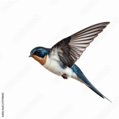 Swallow isolated on white background