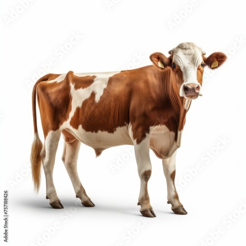 Cow isolated on white background © Michael Böhm