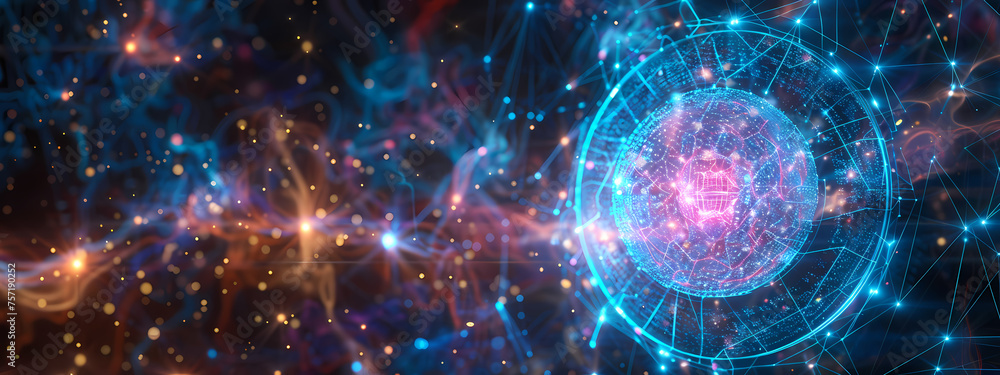 Obraz premium Infoverse: The Codex of Digital Realms