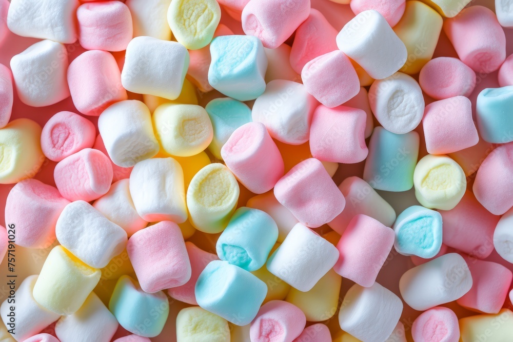 Pile of colorful marshmallows Pile of colorful marshmallows