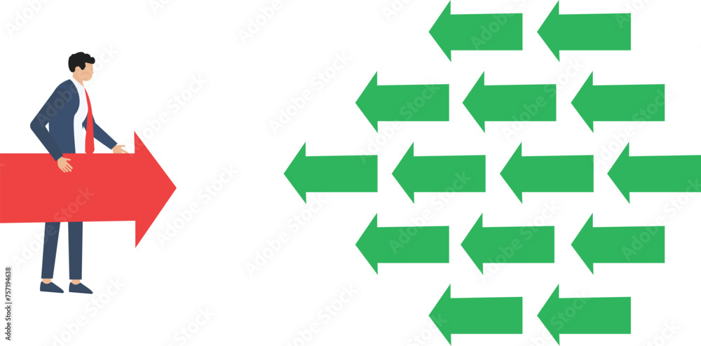 Opposite Direction, Standing Out From The Crowd, Opponent, Against Obstacles
Opposite Direction, Standing Out From The Crowd, Opponent, Against Obstacles