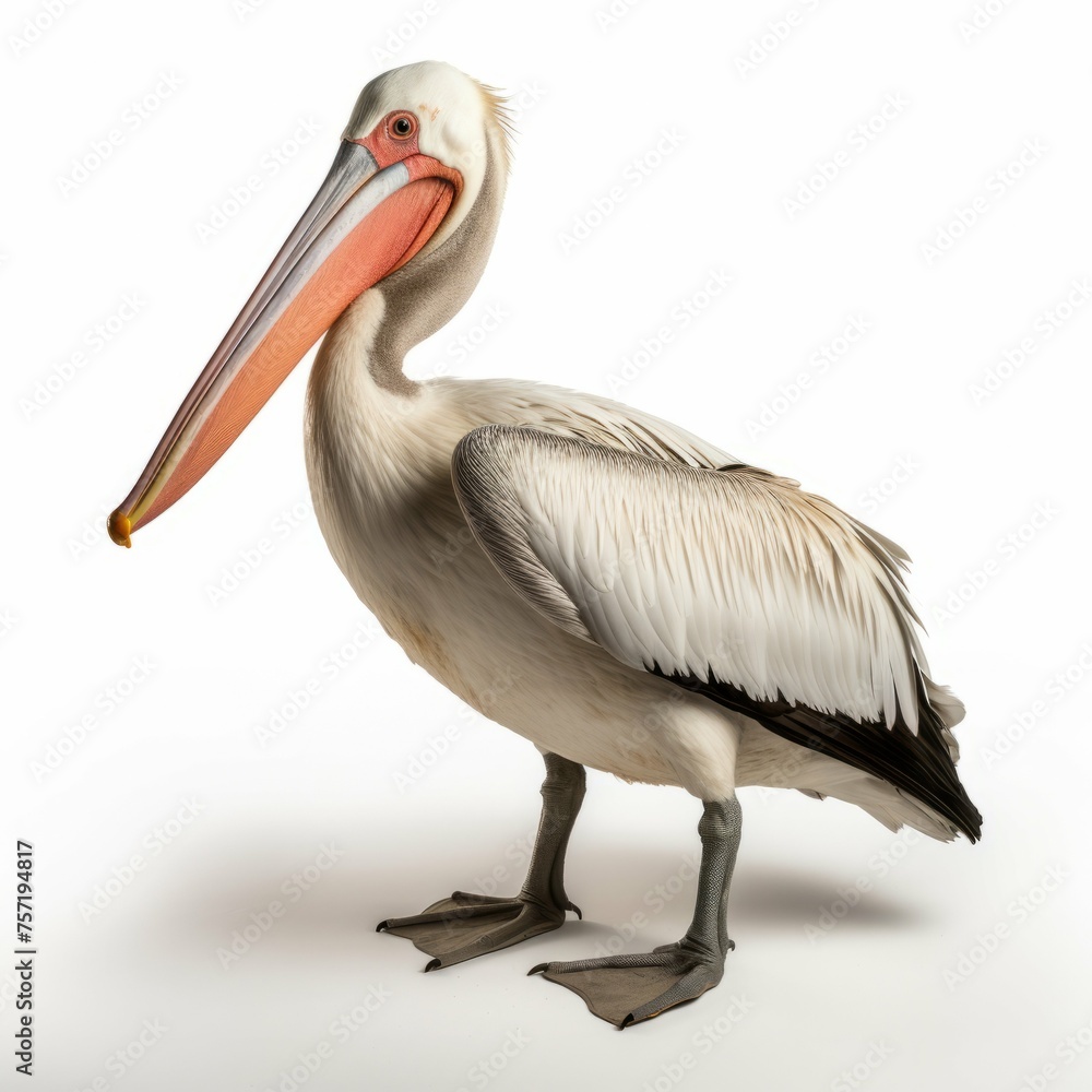 Pelican isolated on white background Pelican isolated on white background