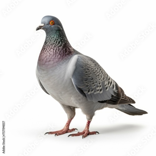 Pigeon isolated on white background