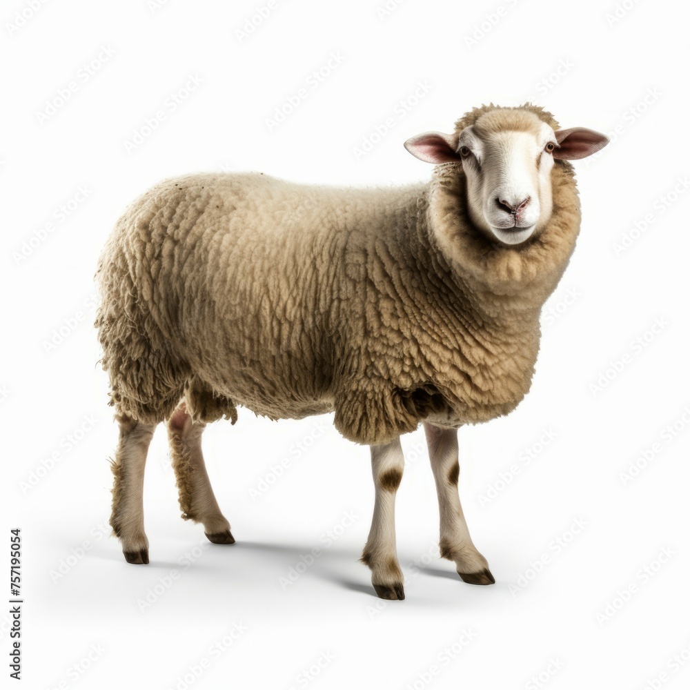 Sheep isolated on white background Sheep isolated on white background